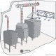 Komorová pec N 140E - doporučené zapojení odtahu odpadního vzduchu