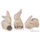 Plaster mould ZA1, Rabbits (3 pcs)