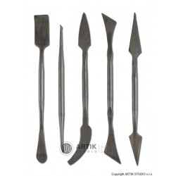 Sada nerezových modelářských nástrojů "D", 5 ks