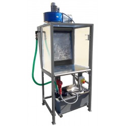 Glazovací box GB 100/S nerez, s vodní clonou