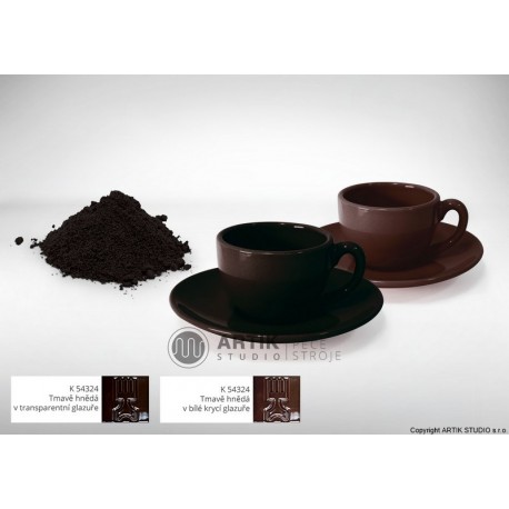 Keramické barvítko K 54324, tmavě hnědá