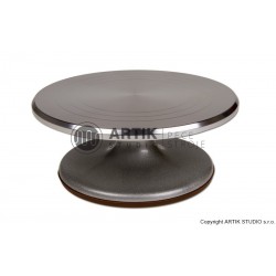 Dekorační točna hliníková, prům. 22,8 cm,výška 9cm