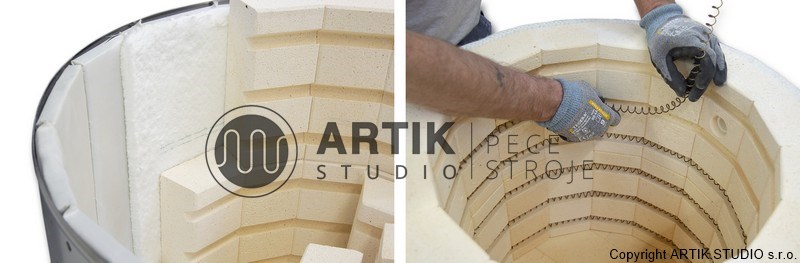 Izolace keramických pecí Nabertherm Top