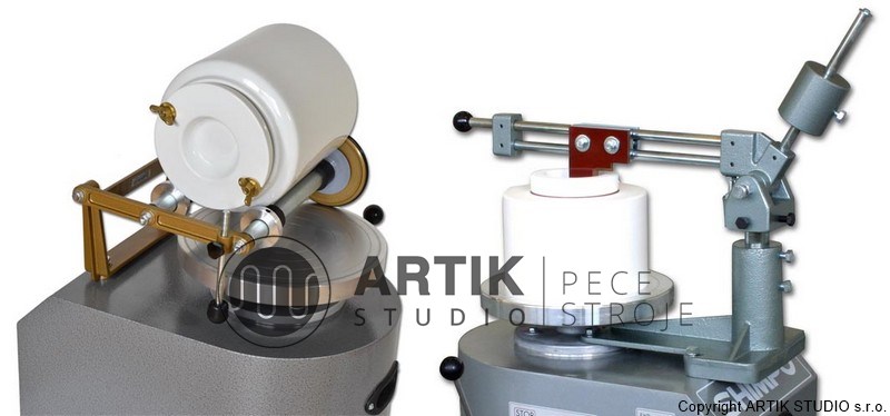 Zatáčecí rameno a nástavec na kulový mlýn pro hrnčířský kruh Nidec Shimpo RK-3D