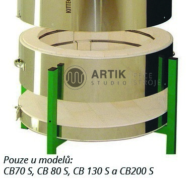 Zvětšení vypalovací pece mezikružím Kittec CB 105